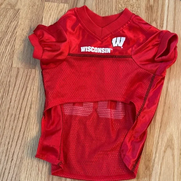 Wisconsin Badger Pet Jerseys And Bandanas Lot College University Badgers Dog - Picture 13 of 13